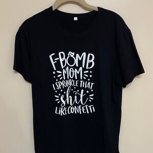 Amazon Black Short Sleeve Tee with White Print